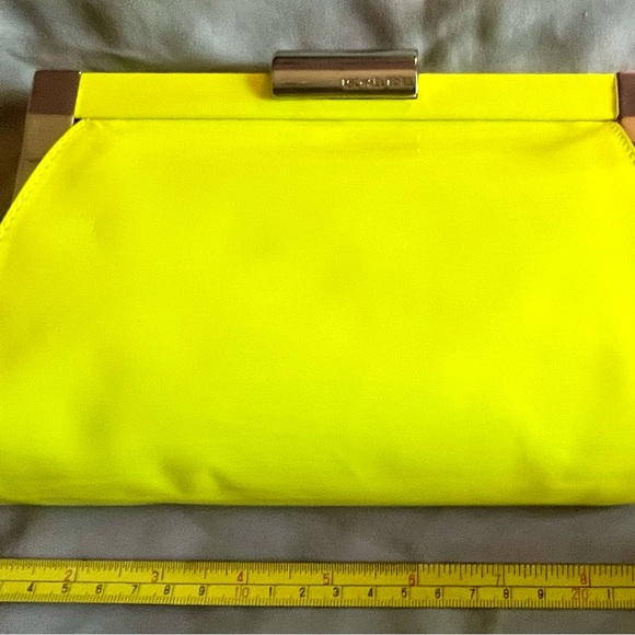 Michael Kors Neon Yellow Clutch